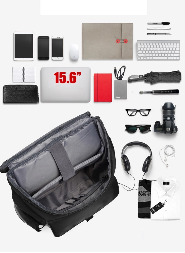 Custom Men's Sports Waterproof Laptop Bags with USB Port 20