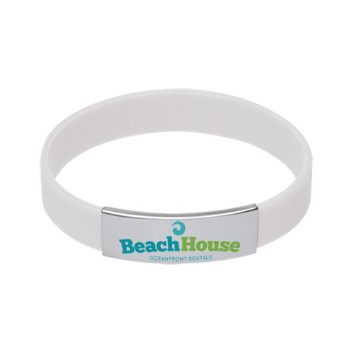 Silicone Bracelet w/Metal Accent 6