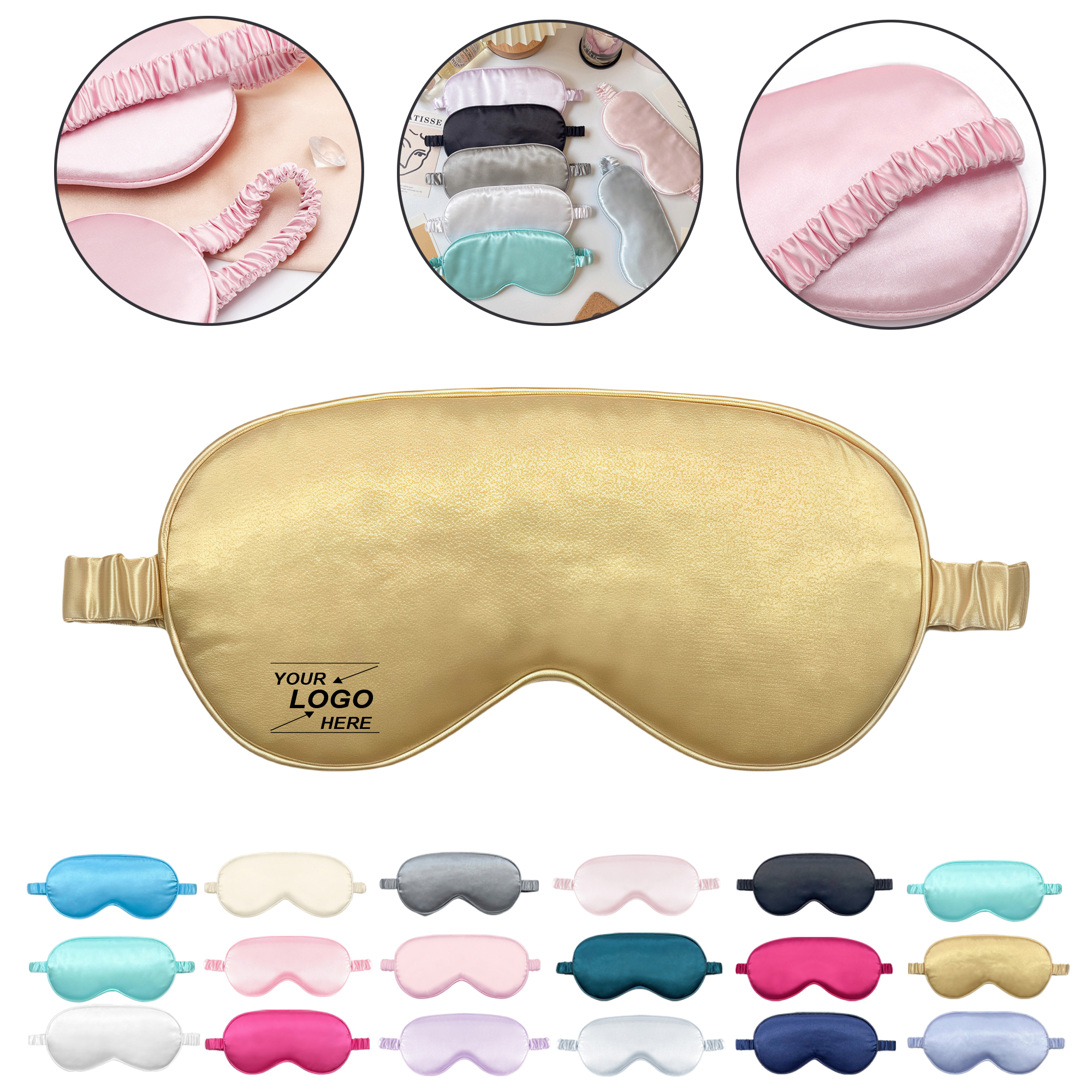 New Double Sided Satin Sleep Mask for Travel 17