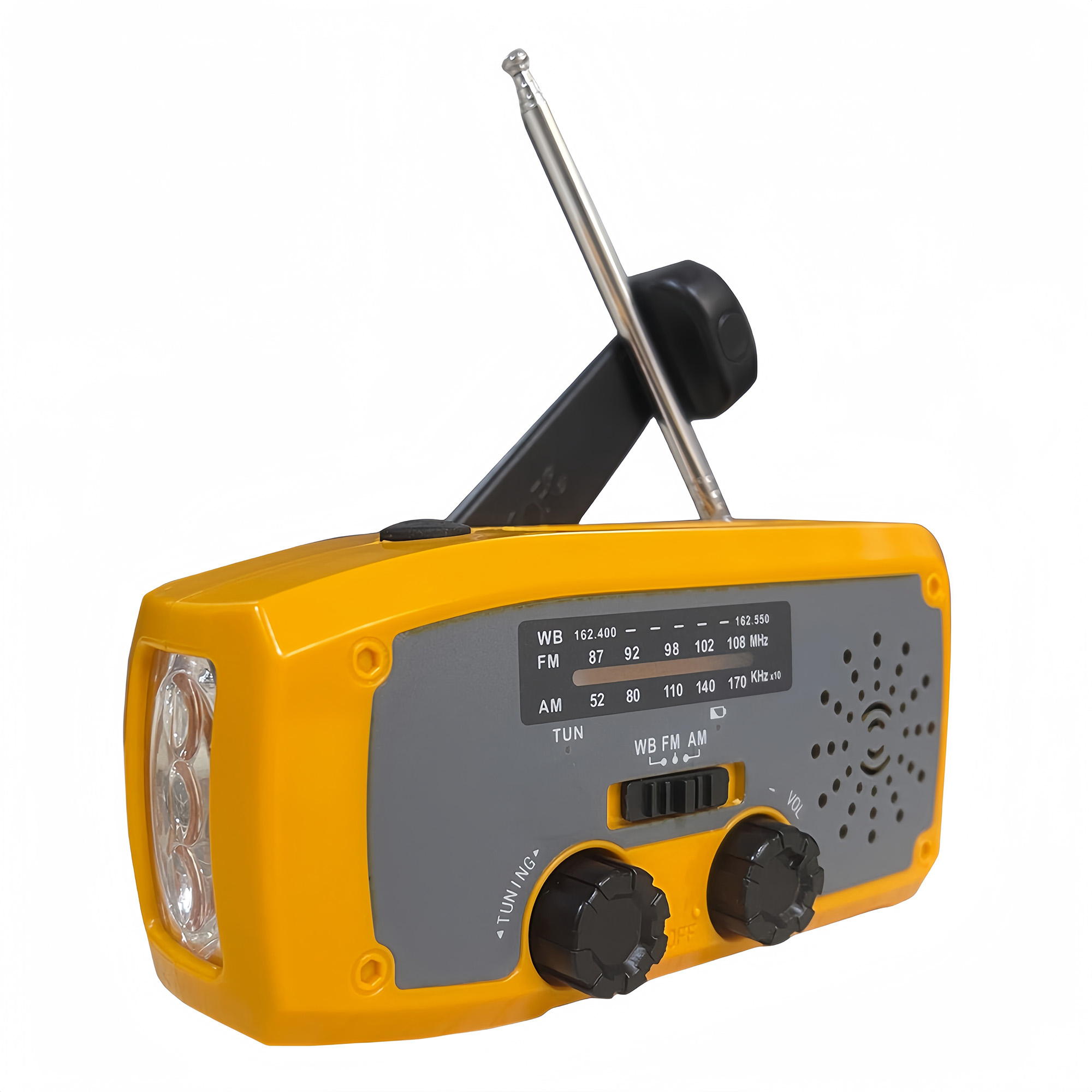 Abs Multi Functional Emergency Radio With Flashlight 3