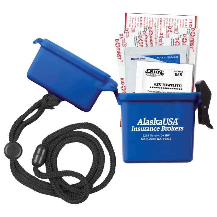 "EZ CARRY KIT 1" 9 Piece First Aid Kit In Nine Components Inserted Into Hard Plastic Hinged Top Wate 4