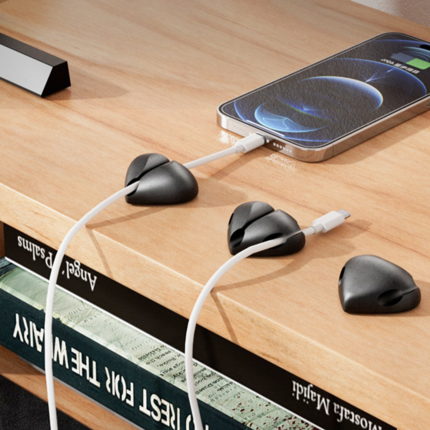 Desktop TPR Adhesive Cord Organizer 8