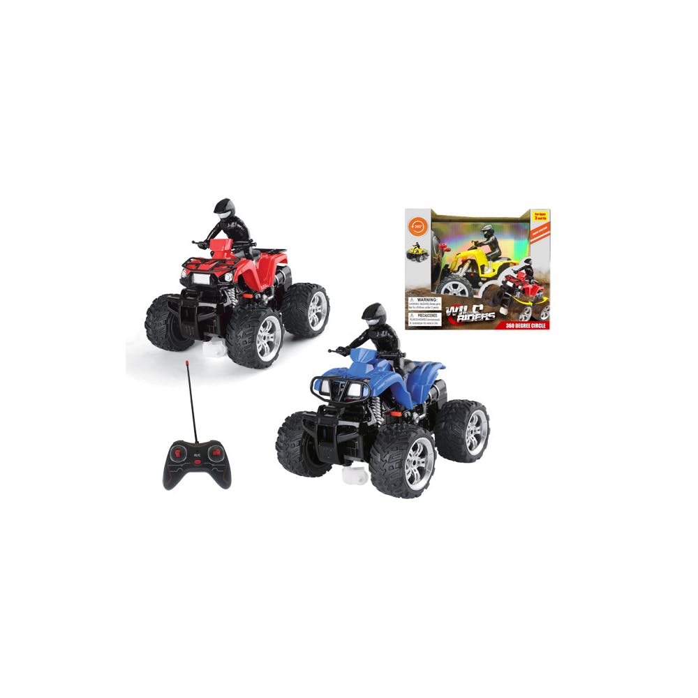 ATVs with Rider - Remote Control 3 Colors 6.5" 2