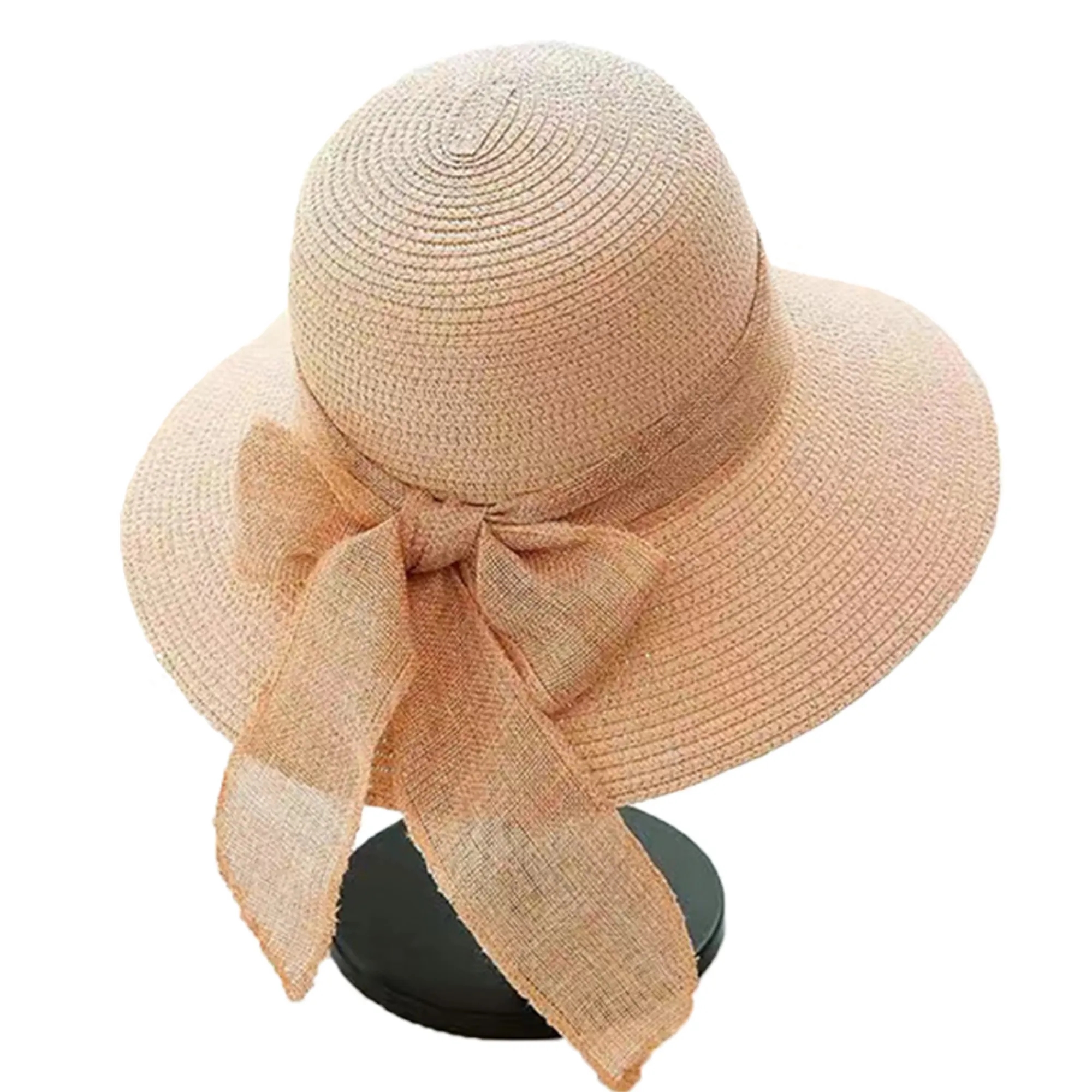 Bow Tourist Beach Straw Hat 3