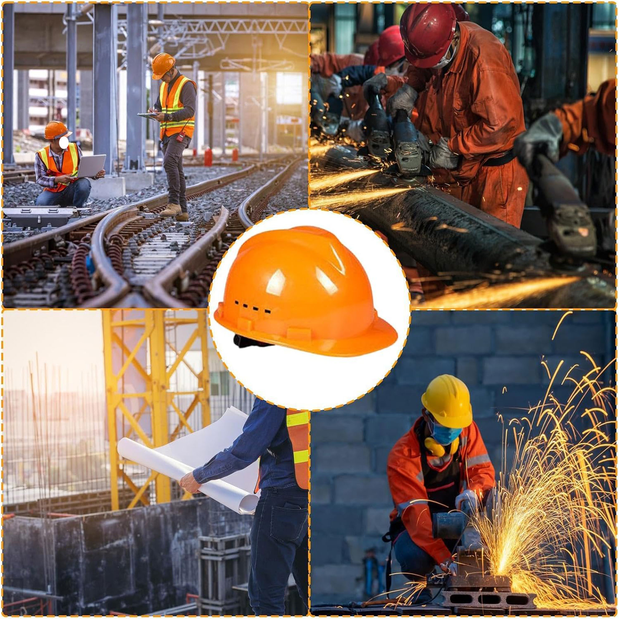 Construction Full Brim Hard Hat 4