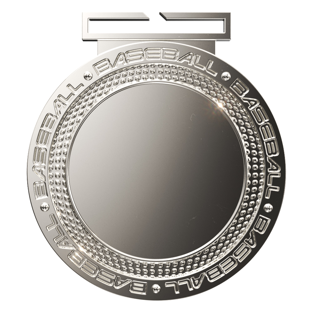 Baseball Dual Plated Medallion (3") 3