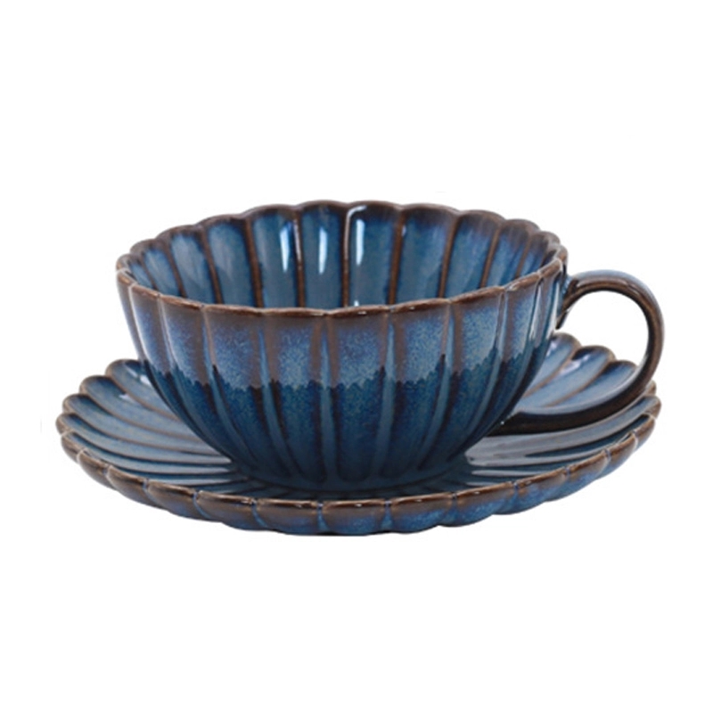 Custom 5.4 OZ. Ceramic Tea Cup Coffee Mug with Saucer Set 9