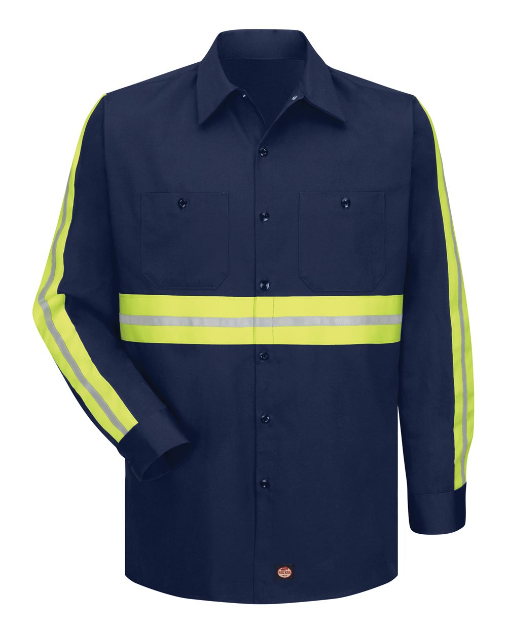 Men's Tall Enhanced Visibility Long Sleeve Cotton Work Shirt - SC30ET 6