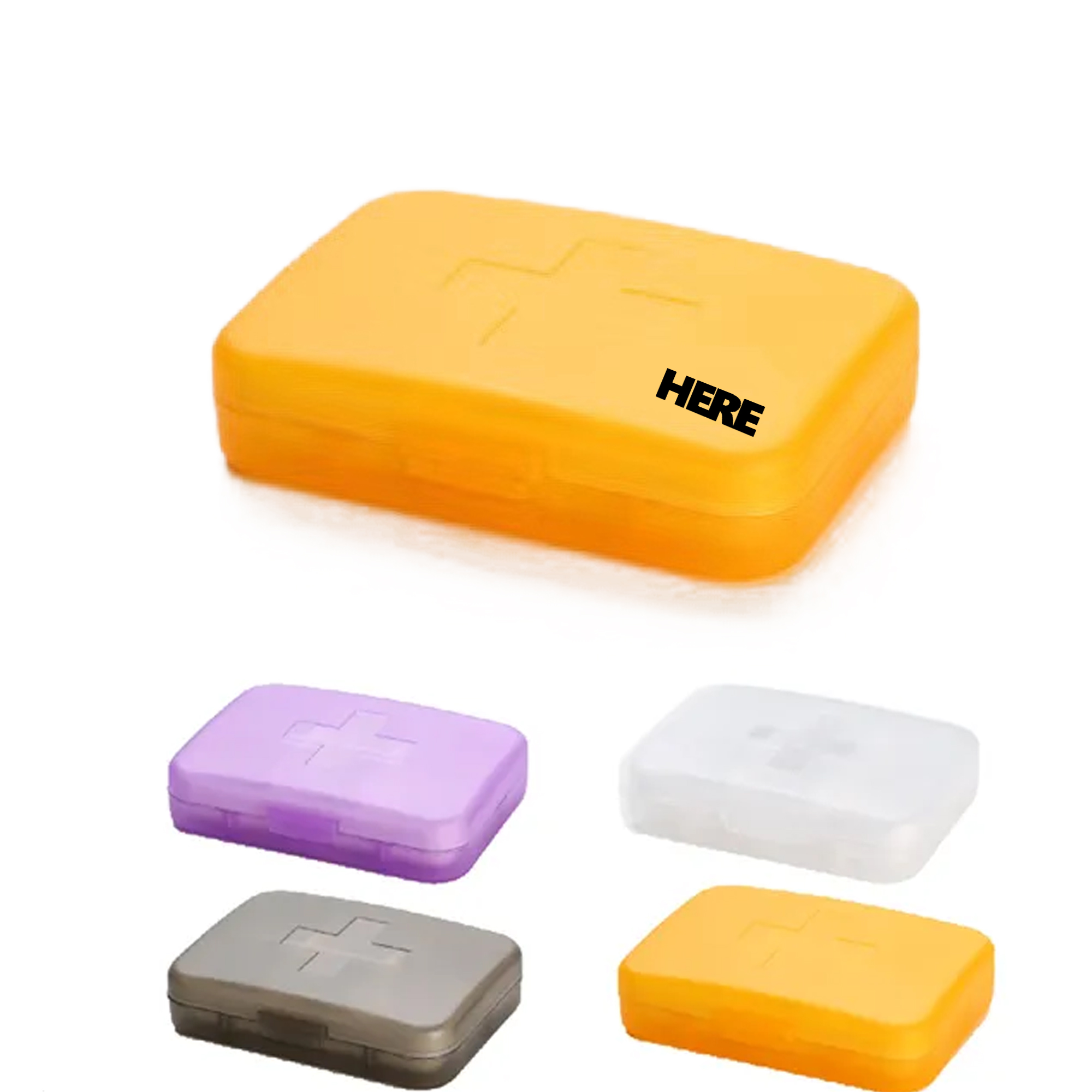 Six Compartment Cross-Shaped Portable Pill Box 2