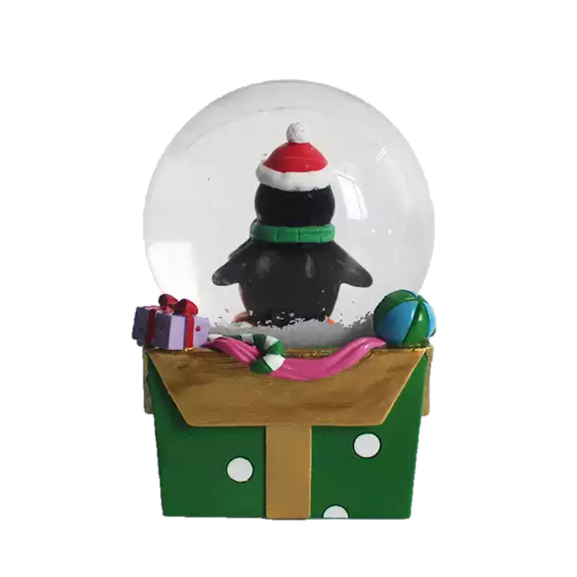 Custom Christmas Penguin Snow Globe 1