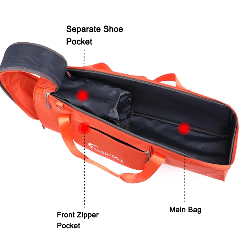 Custom Yoga Mat Shoulder Bag & Gym Shoe Storage Handbag 4