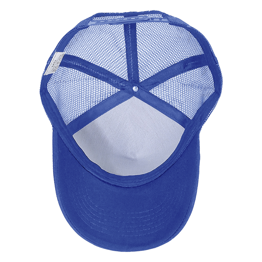 Stock Solid Color Cotton 5-Panel Trucker Cap 77