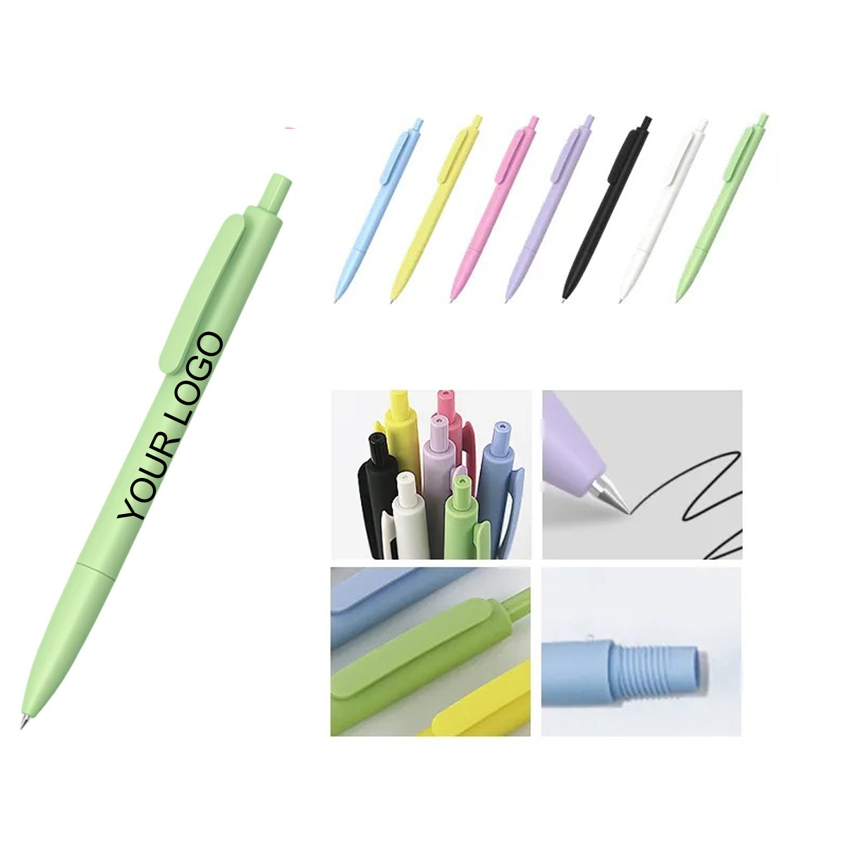 Promotional Plastic Ballpoint Pen with Customizable Logo 5