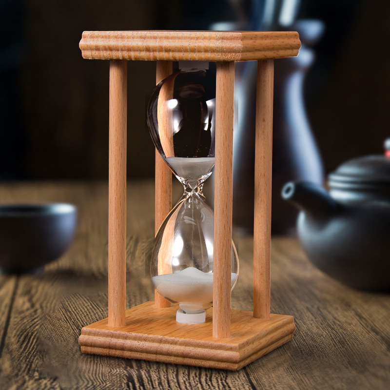 Large Wooden Sandglass Timer Decoration 45 and 60 Minutes 2