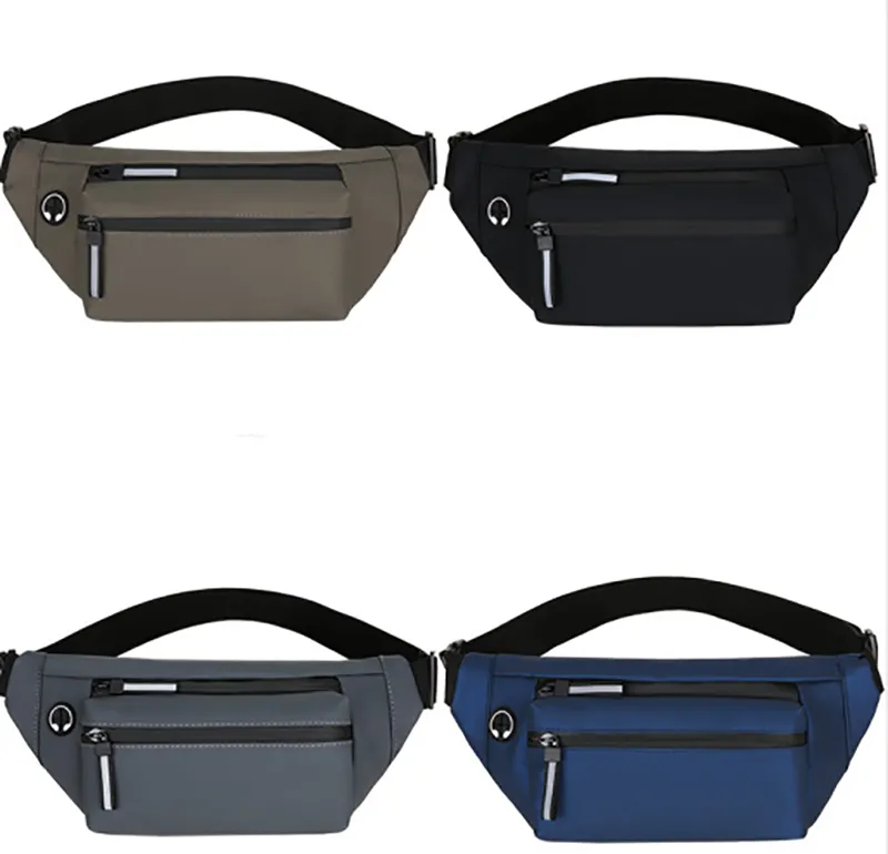 Custom 4-Zipper Pocket Travel Running Hands-Free Waist Pack 1
