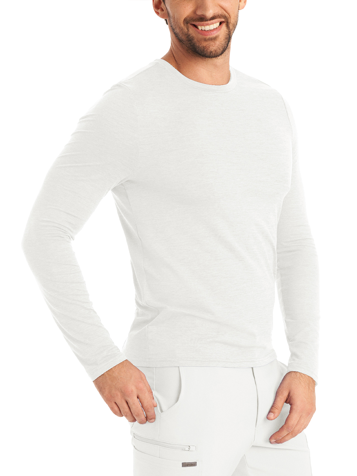 Landau - Forward - Men's Long-Sleeve Crew Neck Underscrub Tee 6