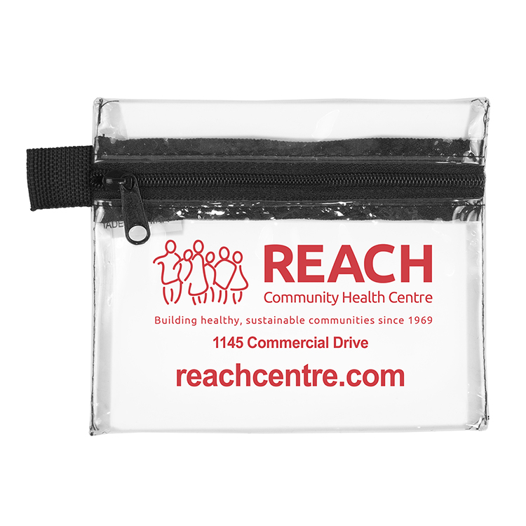 Bixby Plus San" 13 Piece Mask & Sanitizing Safety Kit inserted into Zipper Pack 7