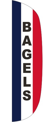 "BAGELS" 3' x 12' Message Flutter Flag 2