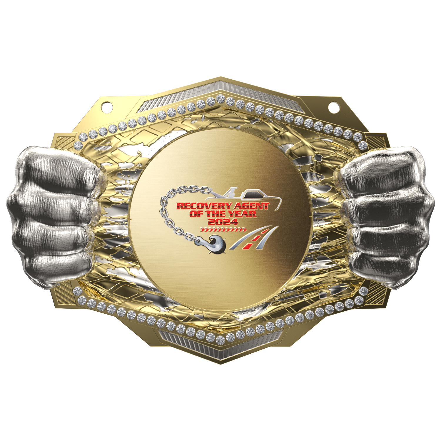 Express Vibraprint® Knock Out Champ Chain w/ Chain 16