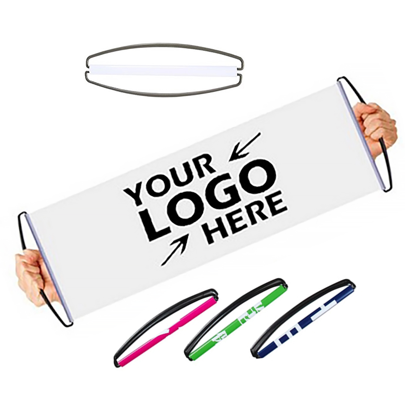 Hand Held Retractable Scrolling Banner 1