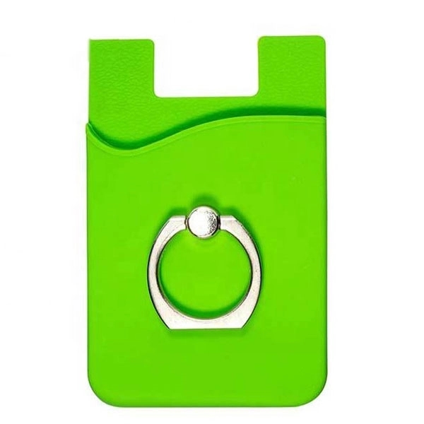 Silicone Phone Card Holder with Ring Stand 6