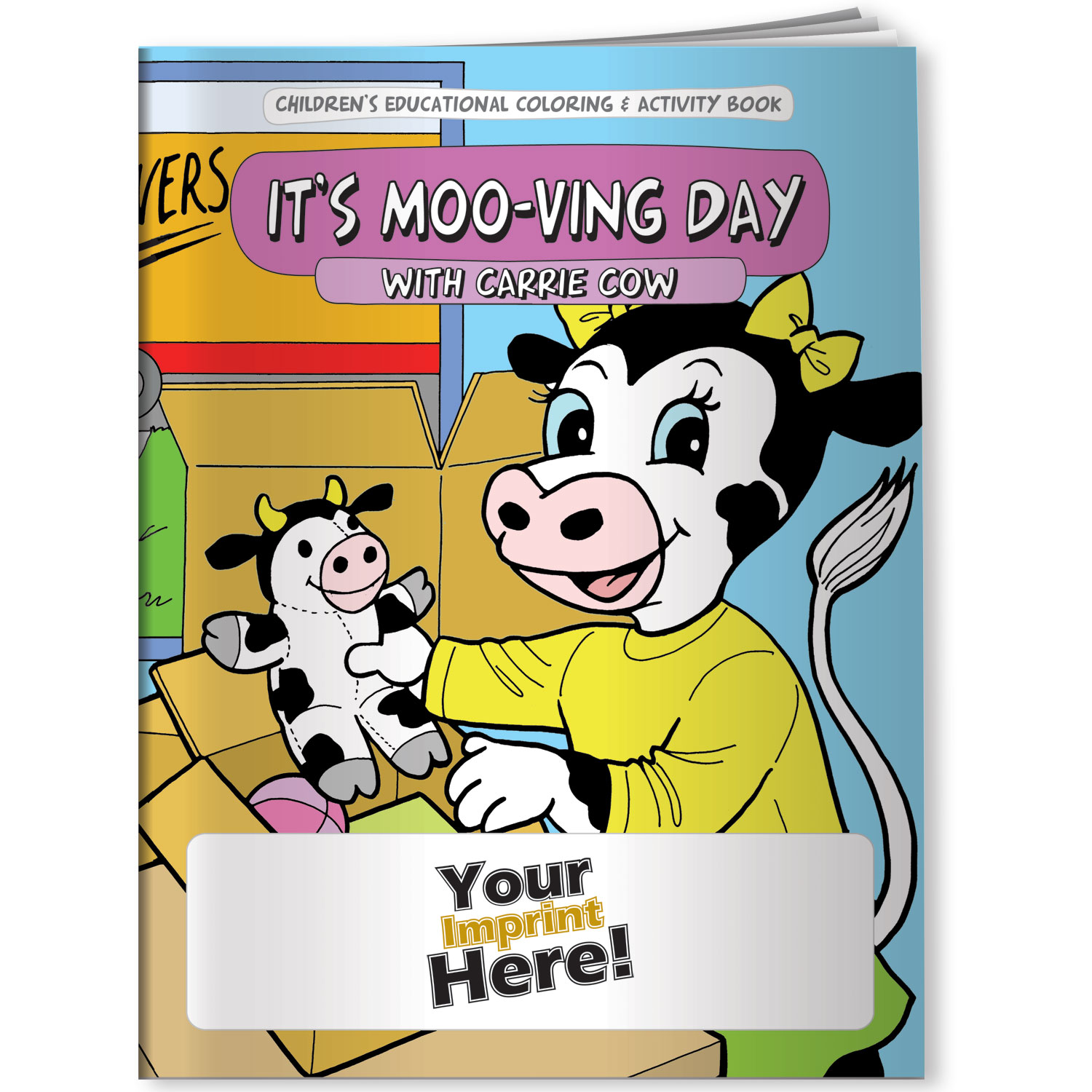Combo Pack - CB1045 Coloring Book & 4-Pack of Crayons (Imprinted) in a Poly Bag 3