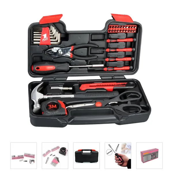 39 Piece Household Hand Tool & Repair Kit Set