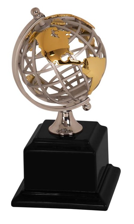 8-3/4" Metal Globe Executive Award 1