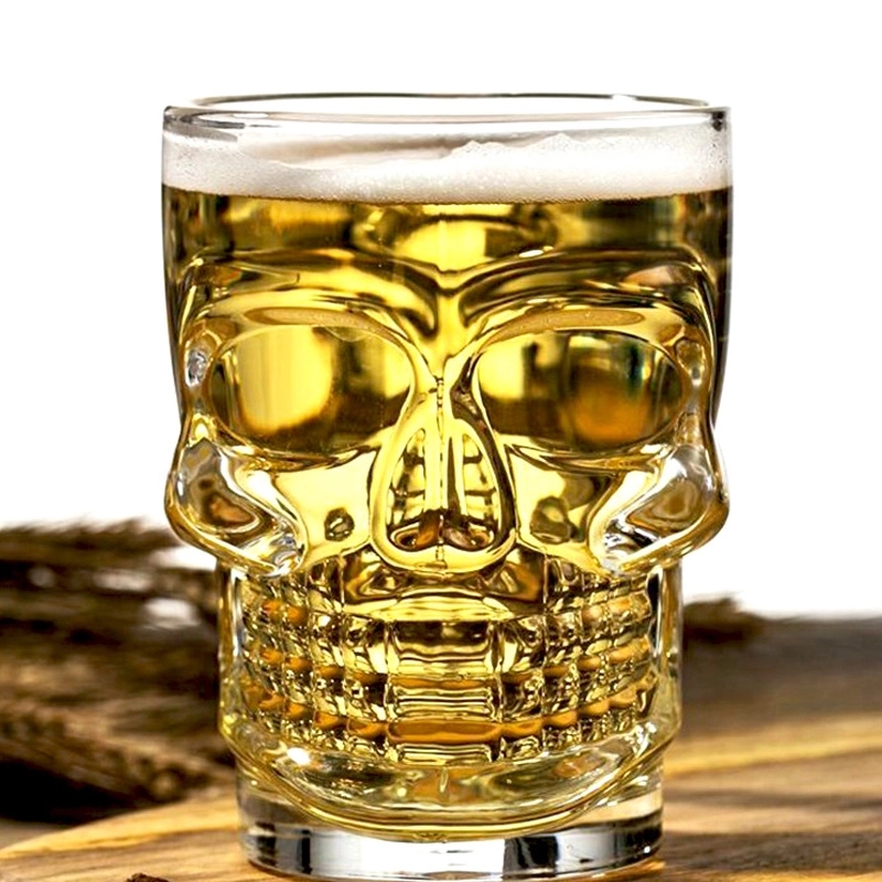 Custom 18 oz Skull Beer Mug 5