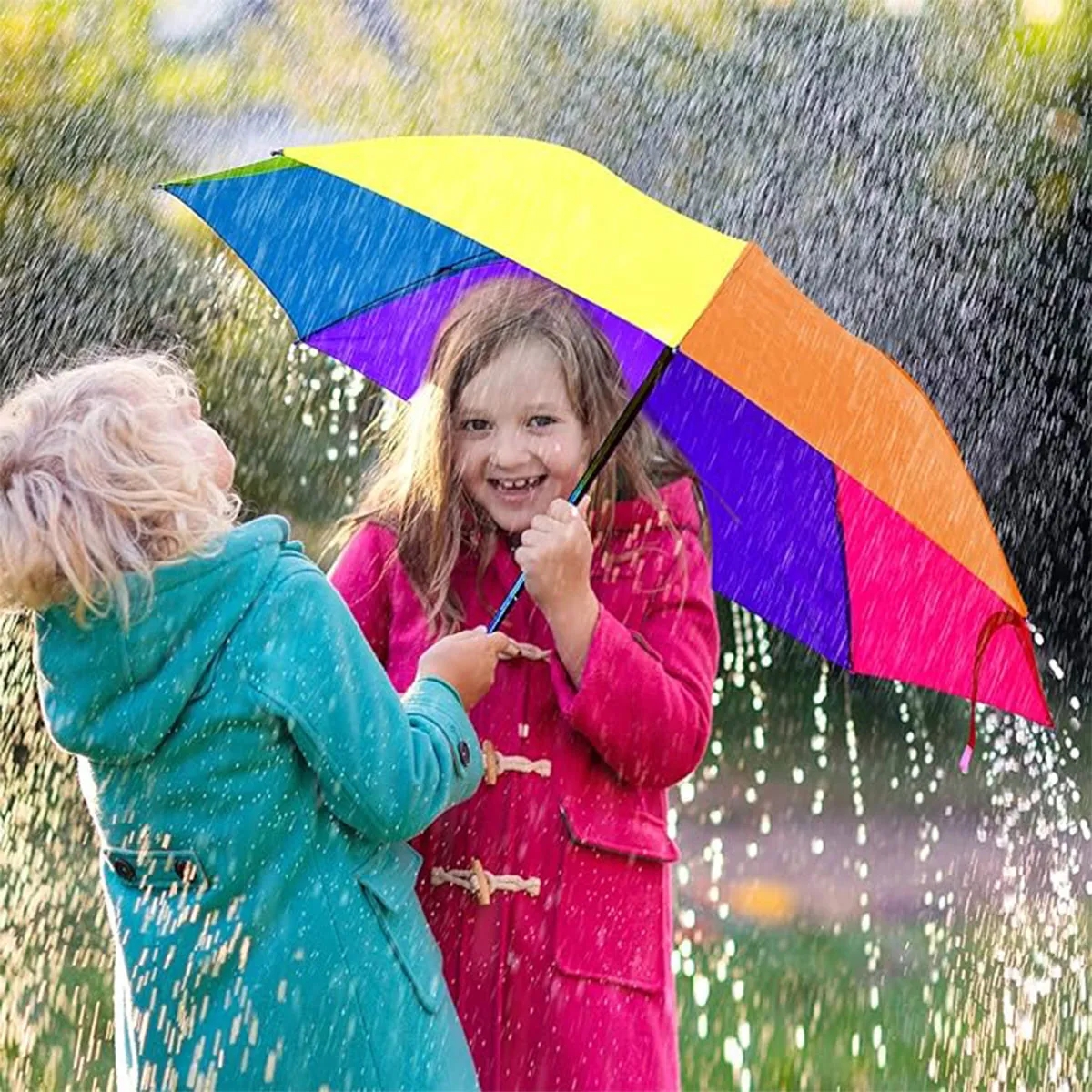 Folding Portable Travel Rainbow Umbrella 6