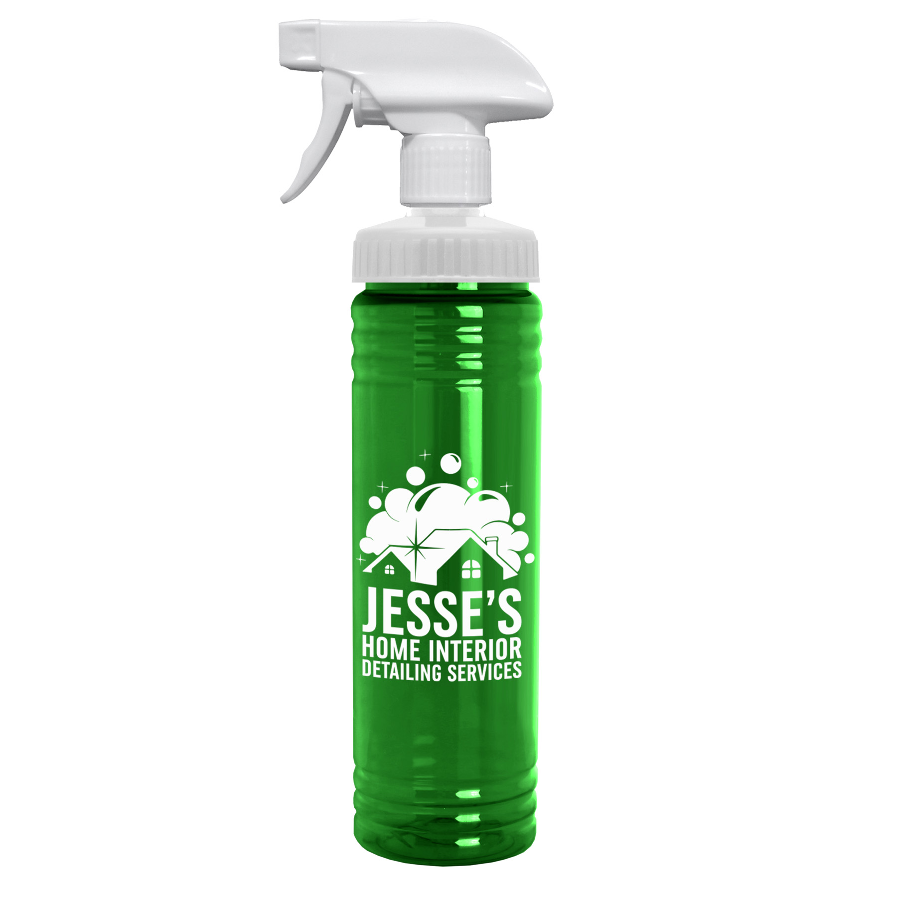 24 oz. Transparent Spray Bottle 7