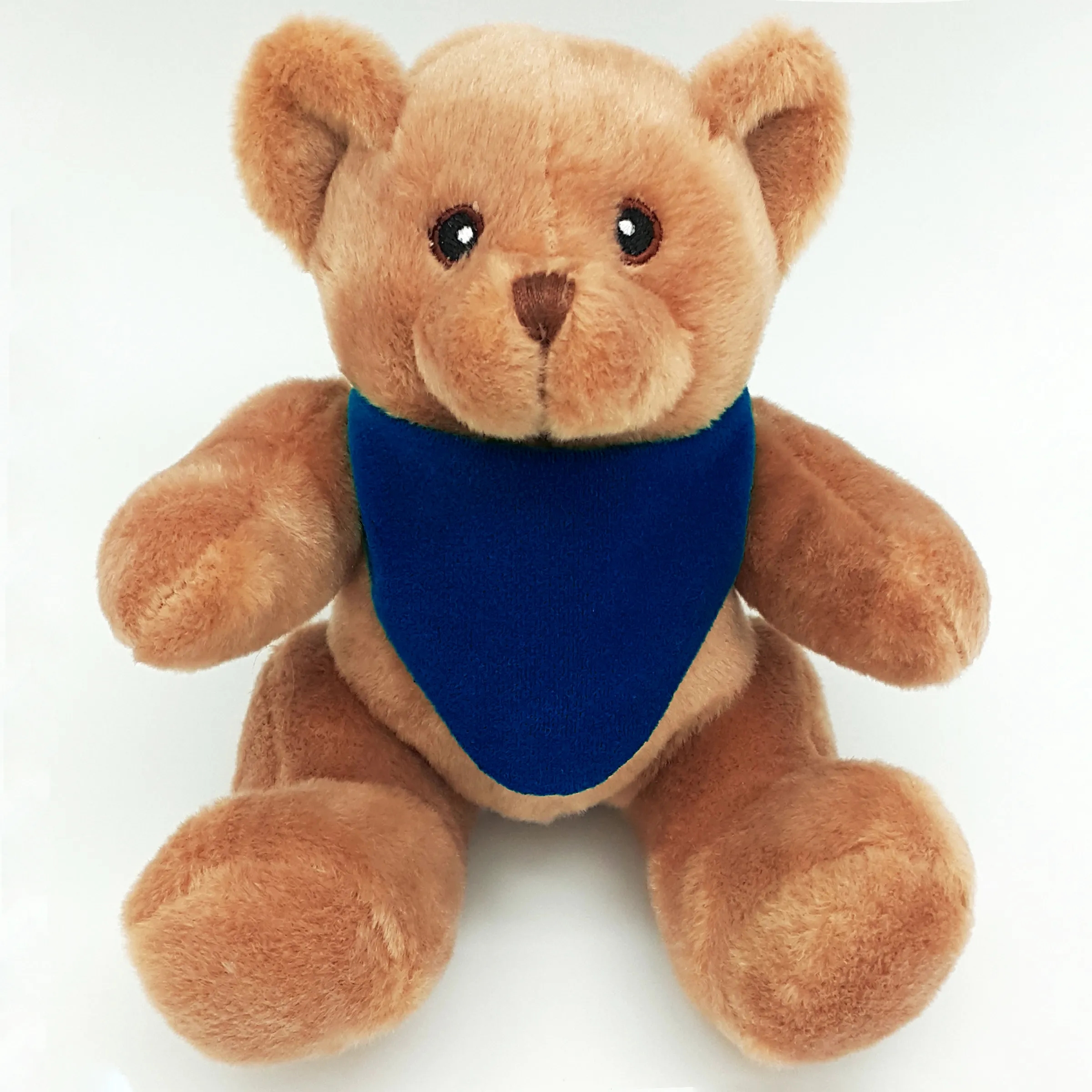 6" Beanie Brown Bear with Embroidered Eyes 16