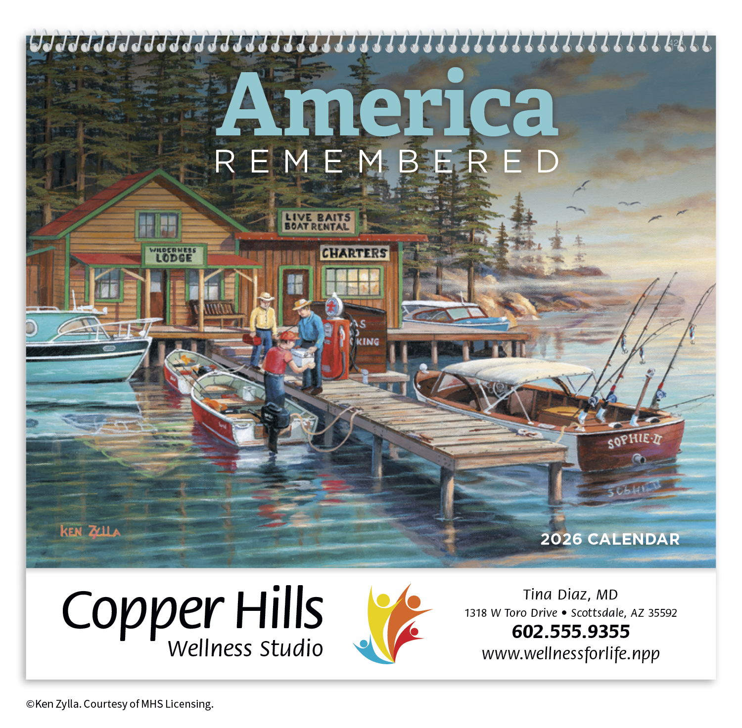HotLine® Products America Remembered Appointment Calendar - Spiral 43