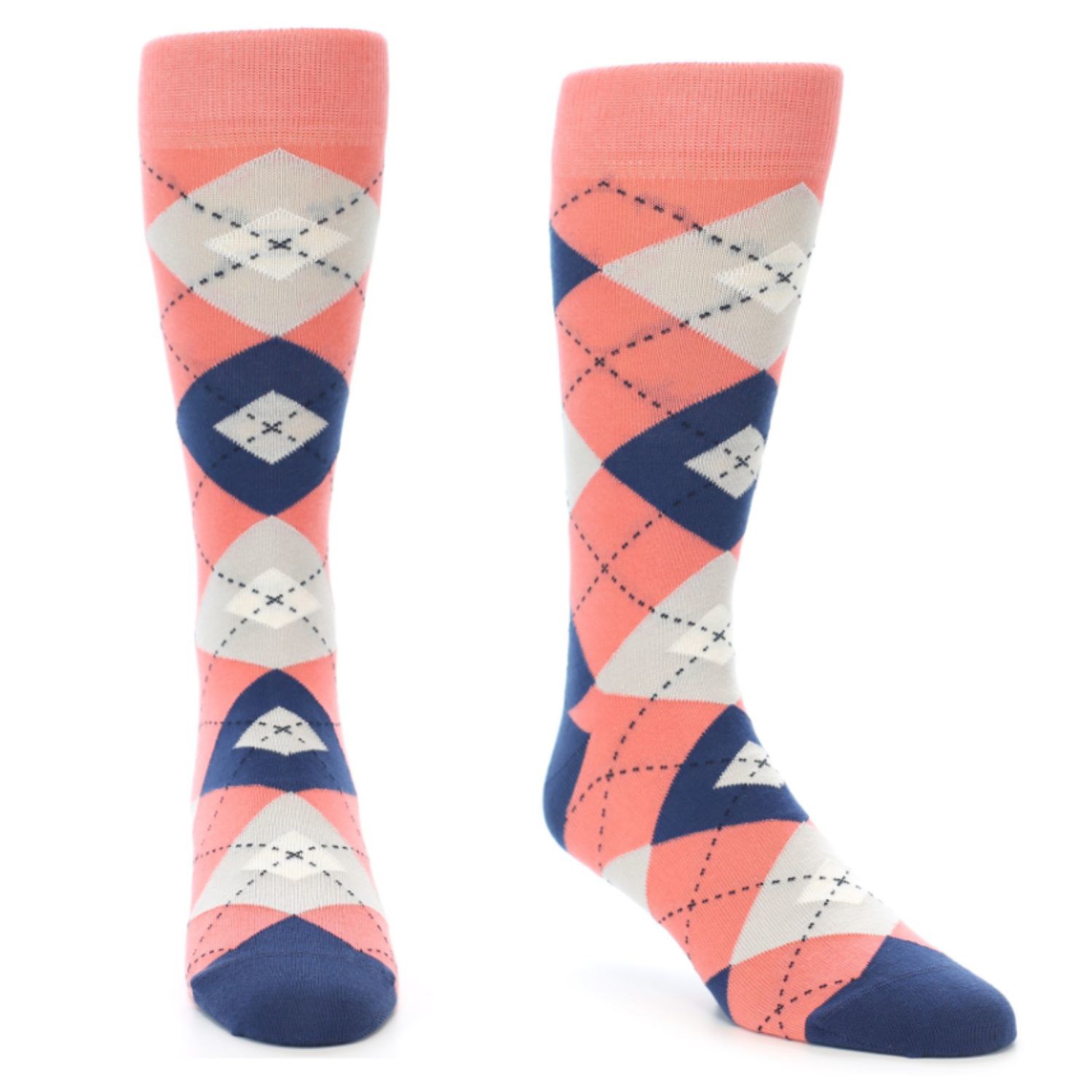 Stock ready Argyle premium dress Socks w/ Custom embroidered logo, 200 needles 8