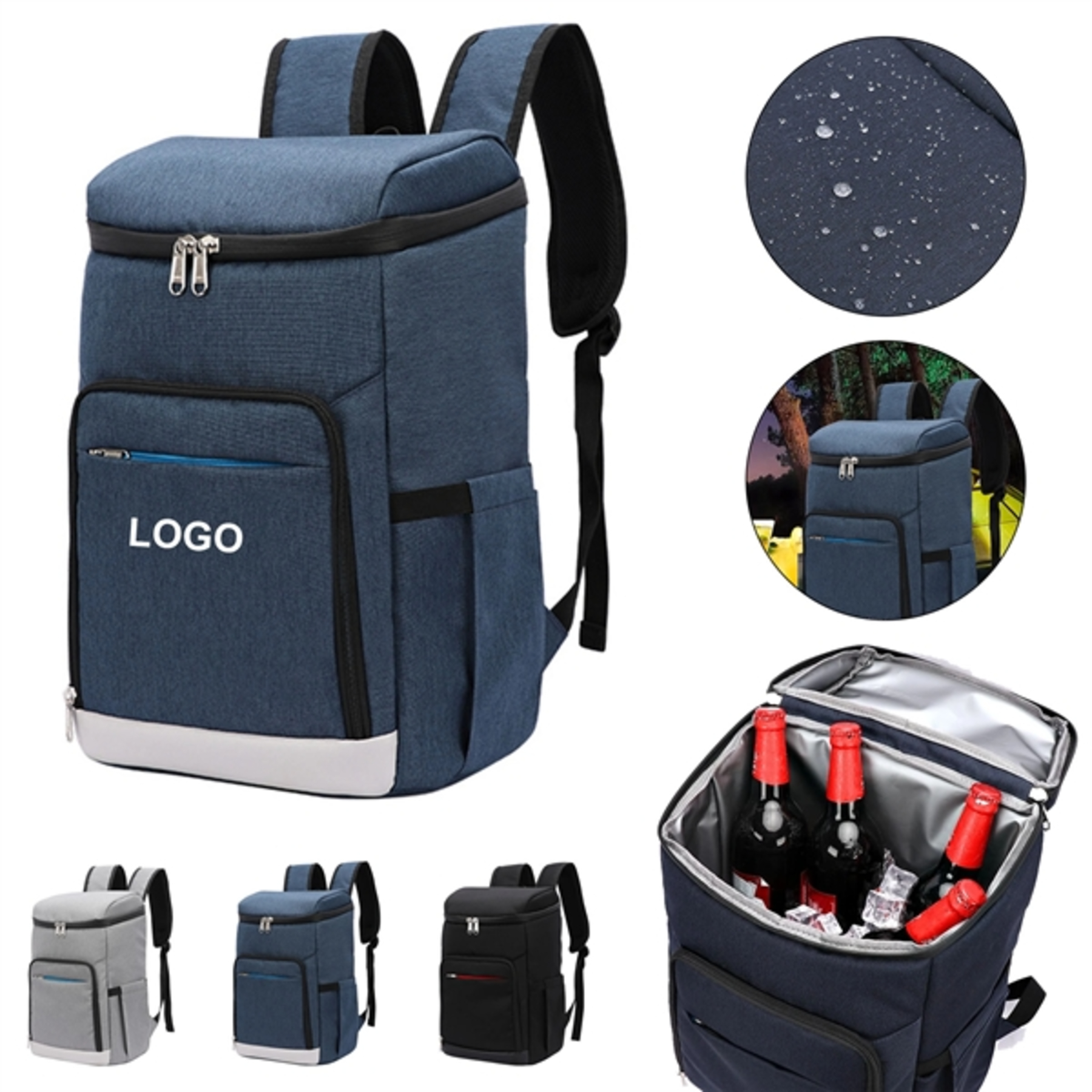 Waterproof Insulated Cooler Backpack 24-Can
2