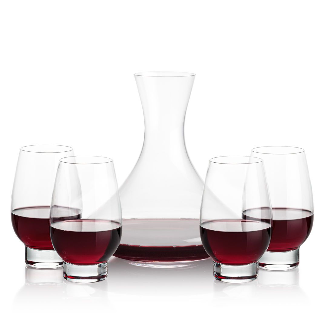 Senderwood Carafe & Glenarden Stemless Wine 7