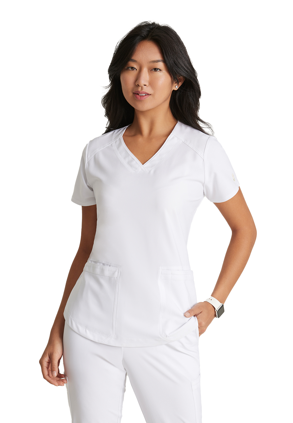 Grey's Anatomy Evolve Stretch - Women's Two-Pocket V-Neck Rhythm Scrub Top 36