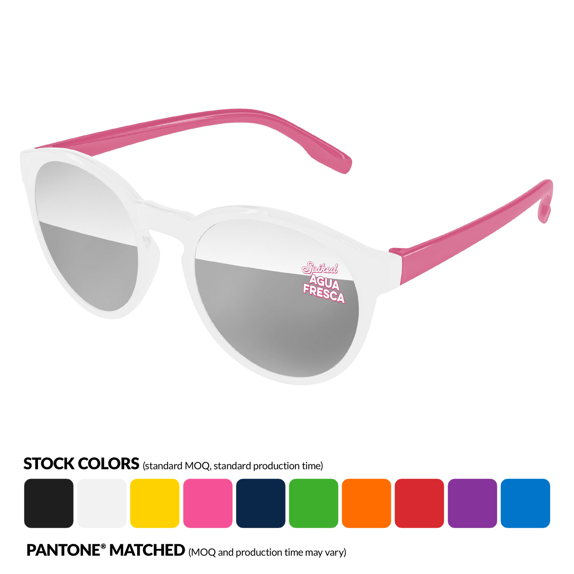 Vicky Mirror Sunglasses 2-Tone w/ 1 Color Lens Imprint 13