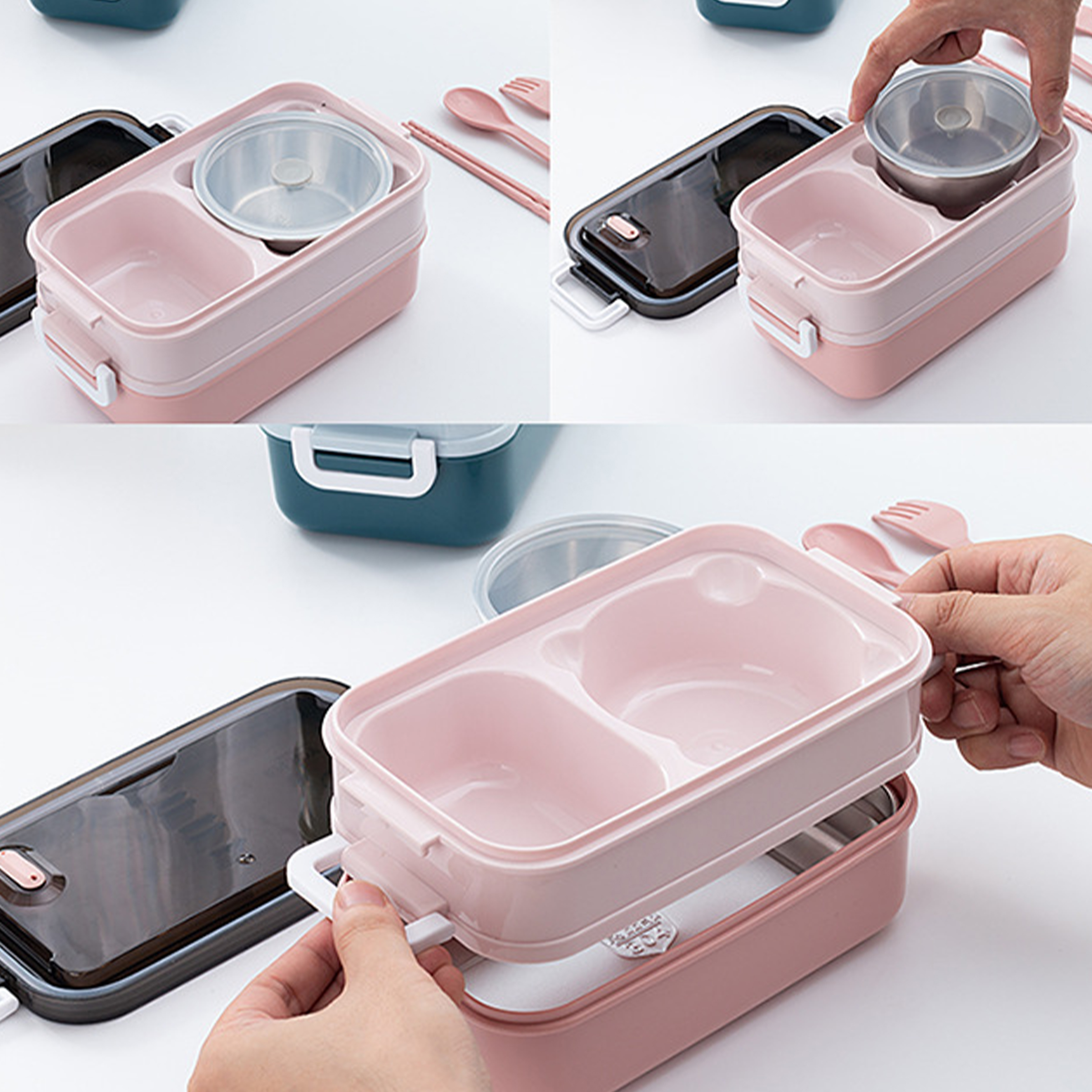 Stainless Steel Portable Sealed Lunch Box 5