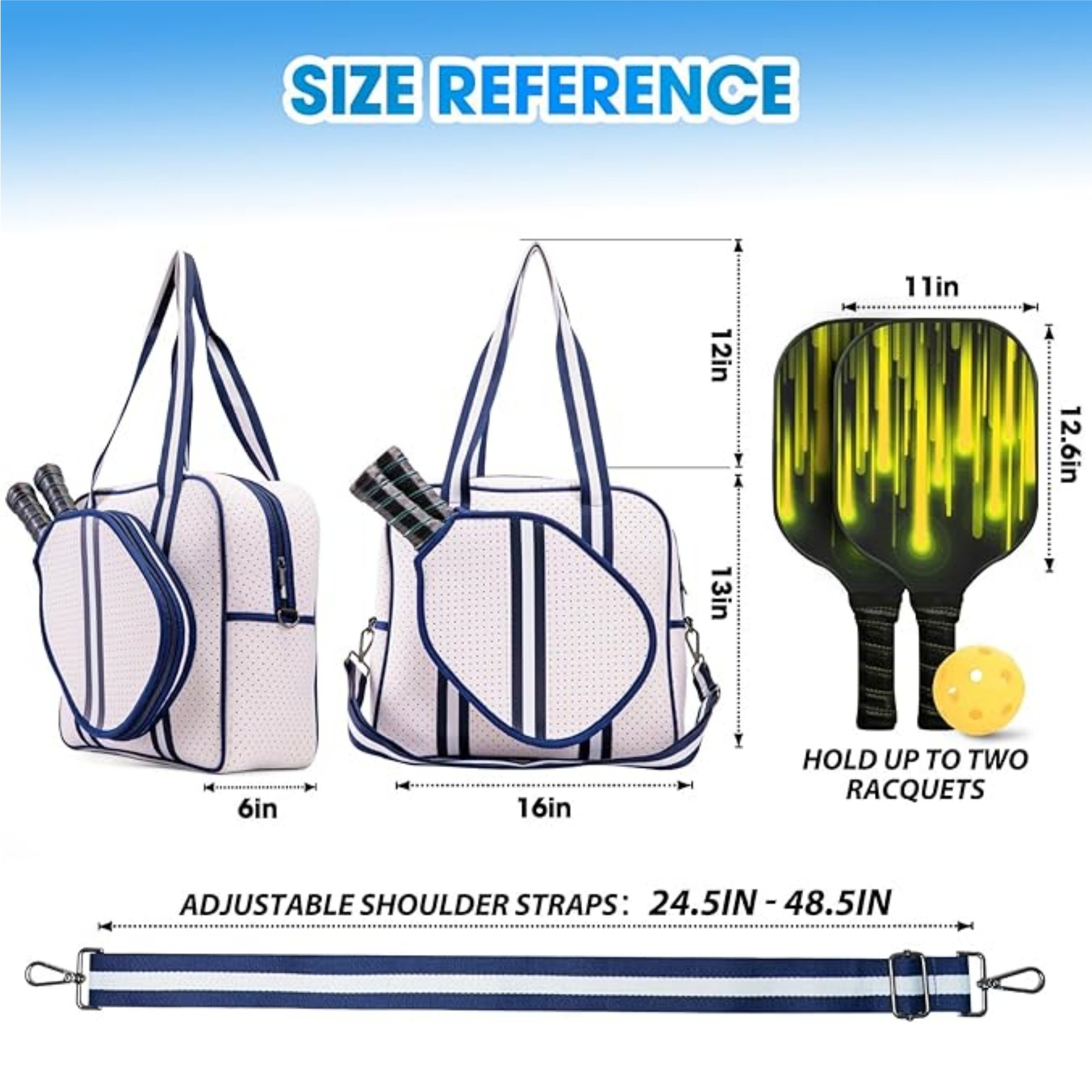 Crossbody Sling Pickleball Bag 9