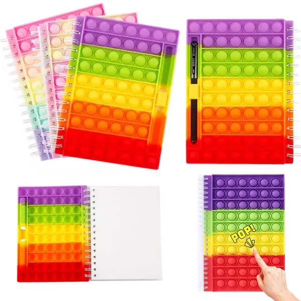 A5 Pop It Stress Reliever Cute Journals With Pen 5