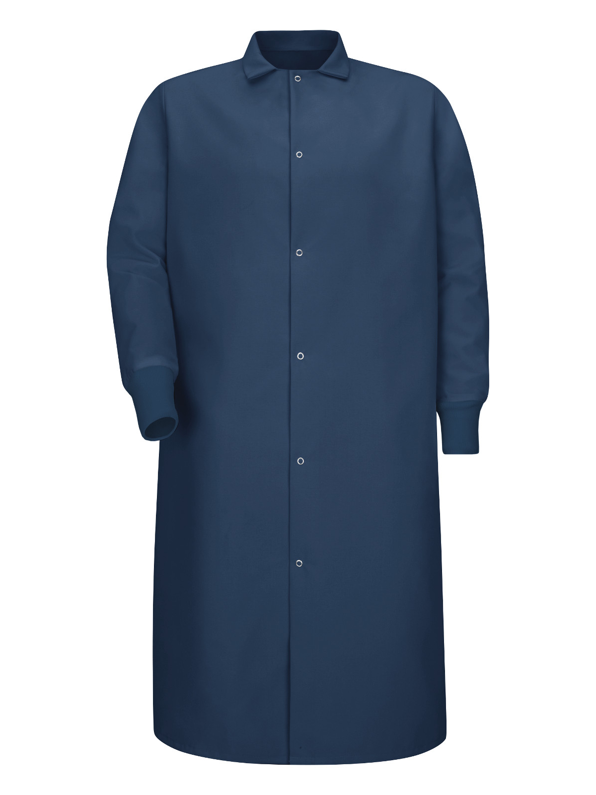 Red Kap Food Processing - Unisex Gripper-Front Pocketless 44.75" Butcher Coat
