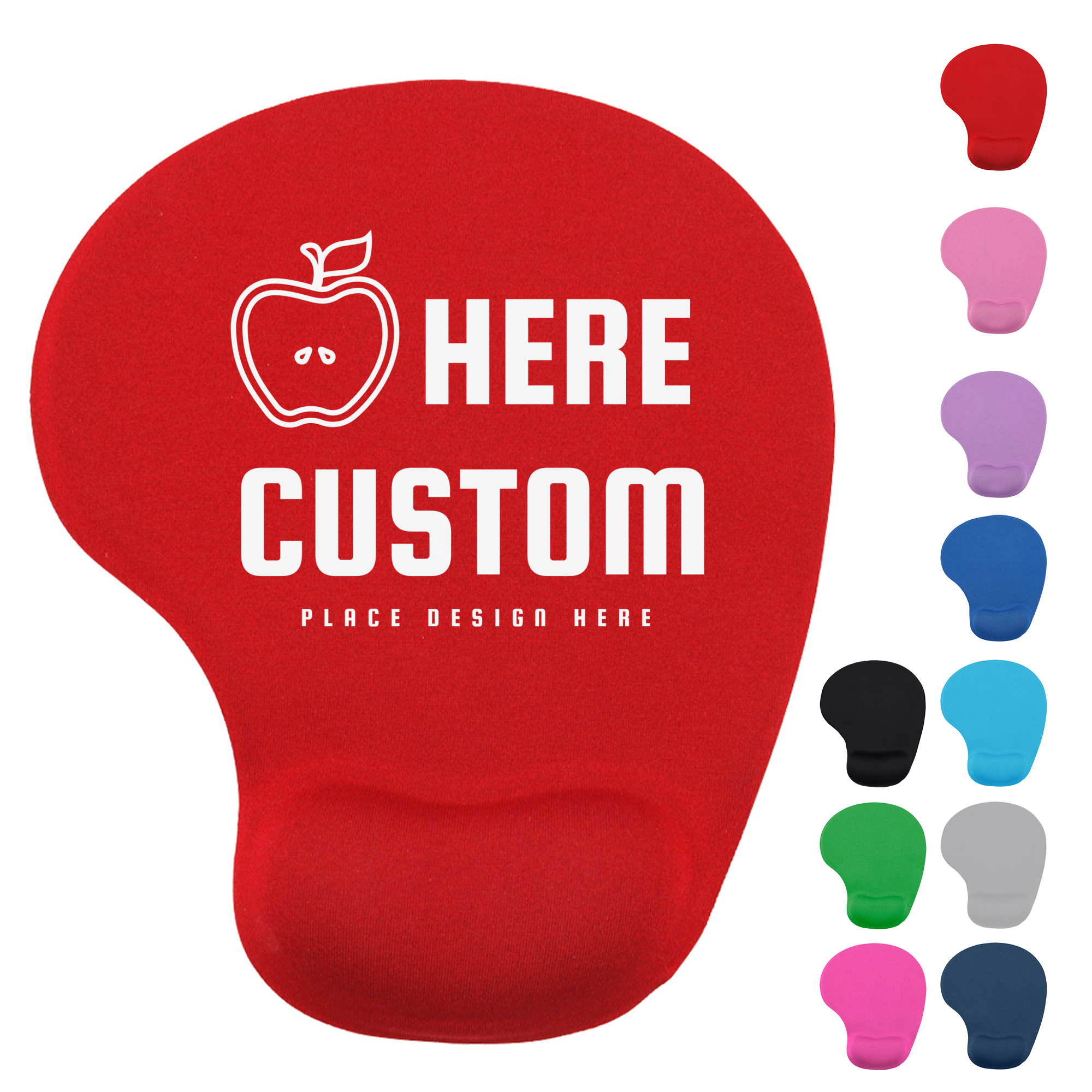 Silicone Wrist Rest Mouse Pad, 9 Colors 2
