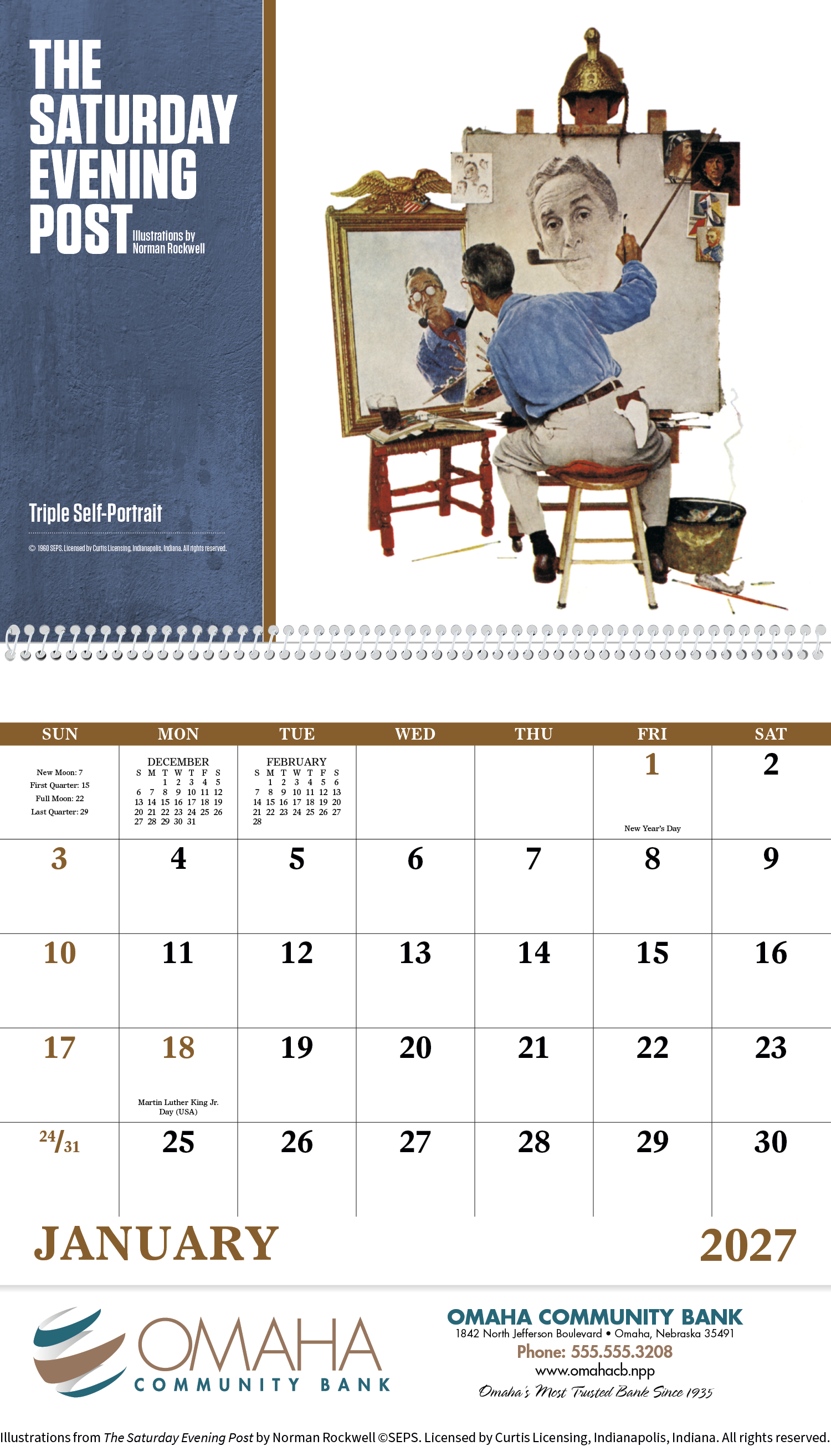 Good Value™ The Saturday Evening Post Illustrations by Norman Rockwell – Spiral Calendar 42