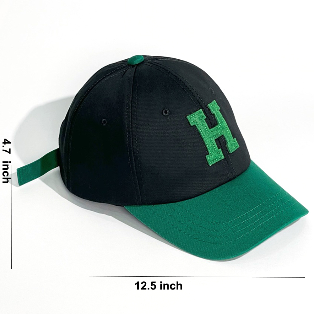 Spliced two-color peaked cap 2
