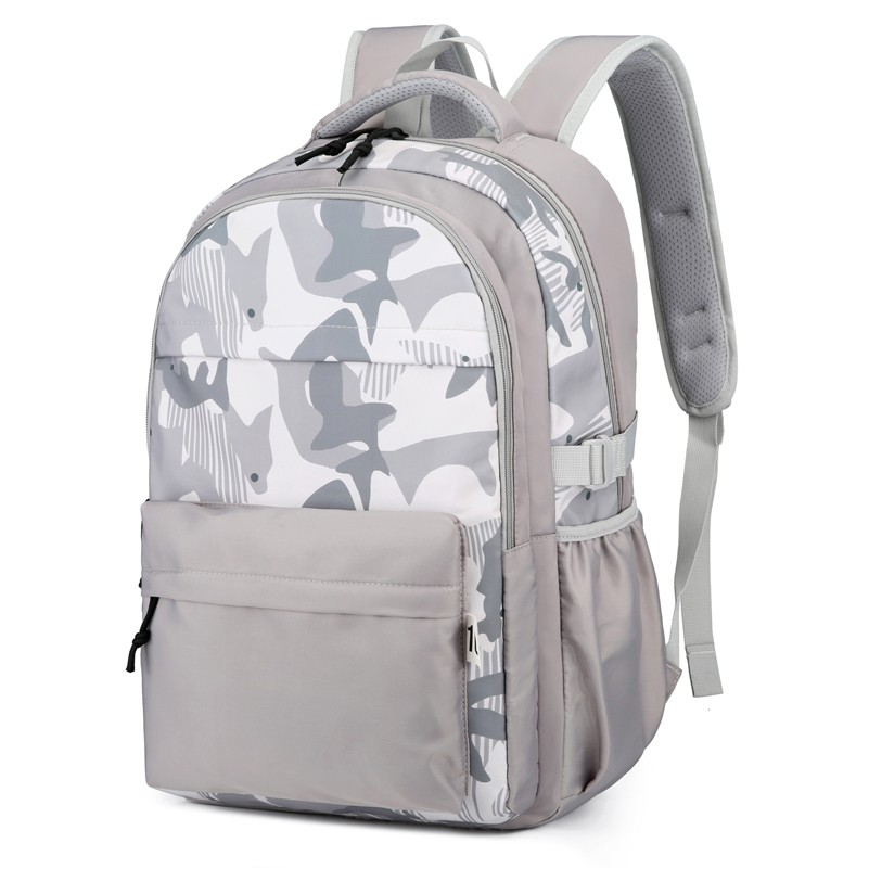 Black/White Texture Business Laptop Backpack, 15.6-Inch Laptop/Tablet, Lightweight 4