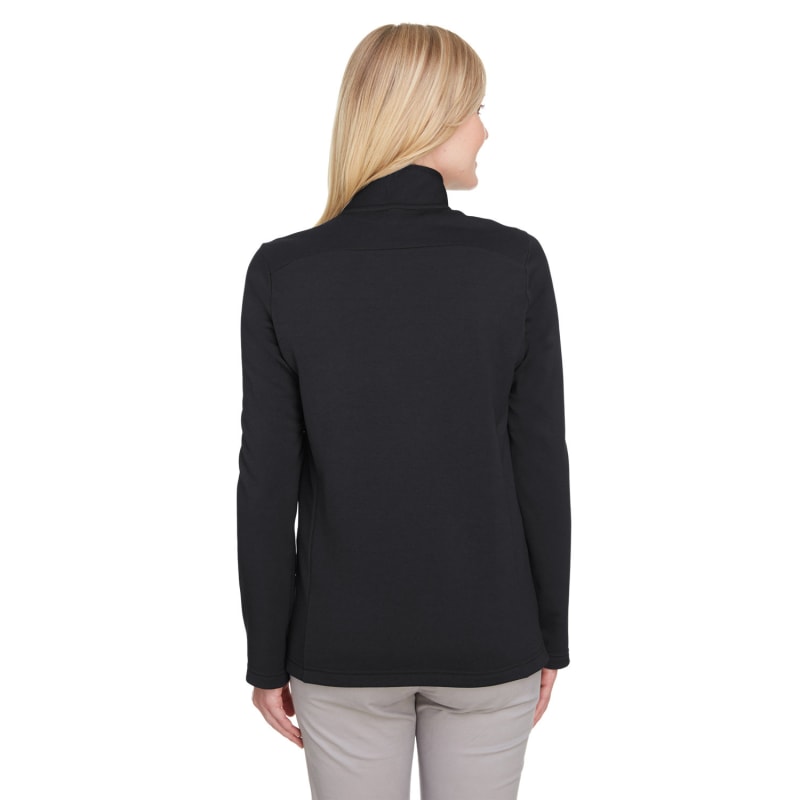 UltraClub Ladies' Coastal Pique Fleece Quarter-Zip 5