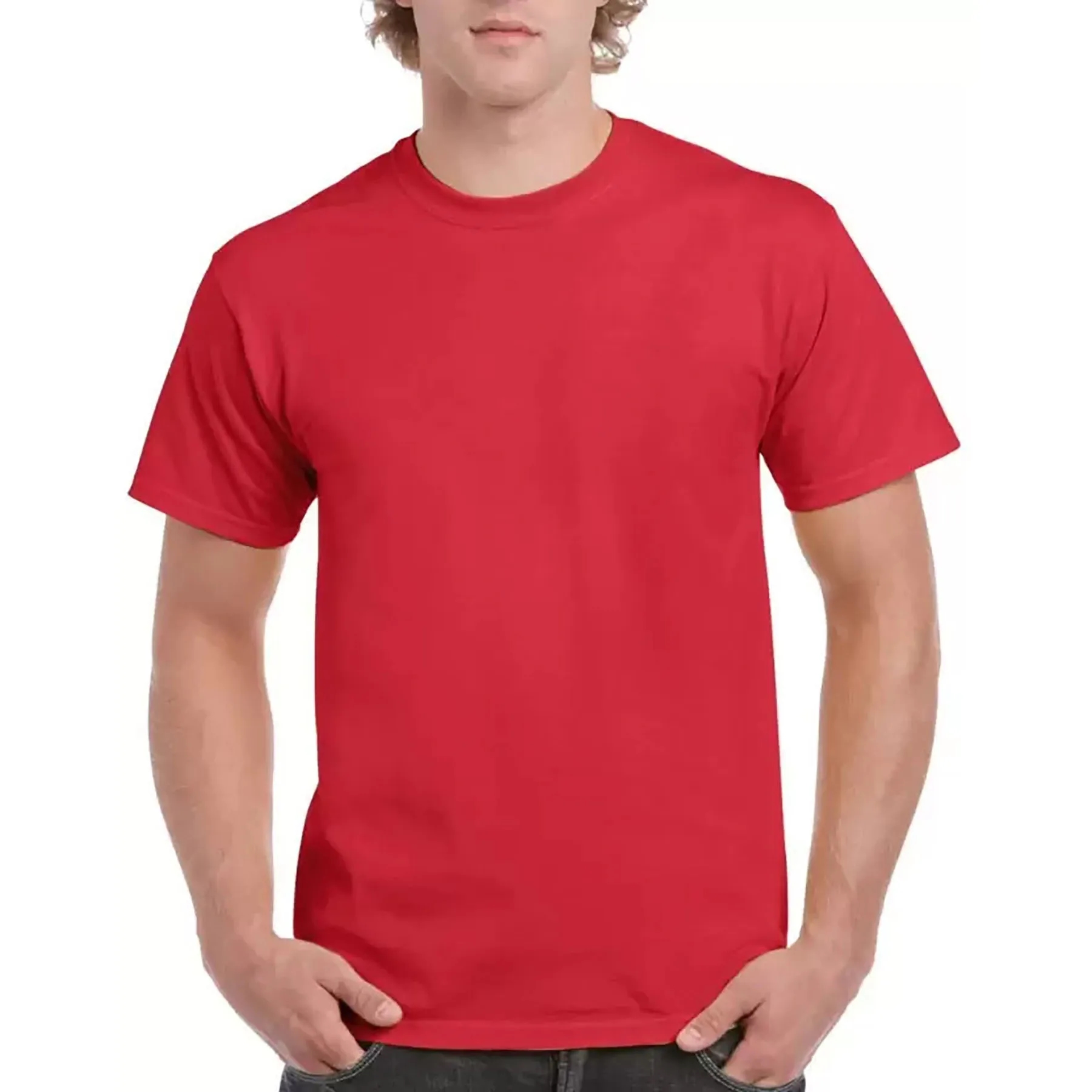 100% Cotton Crew Neck T-shirt Men's 7