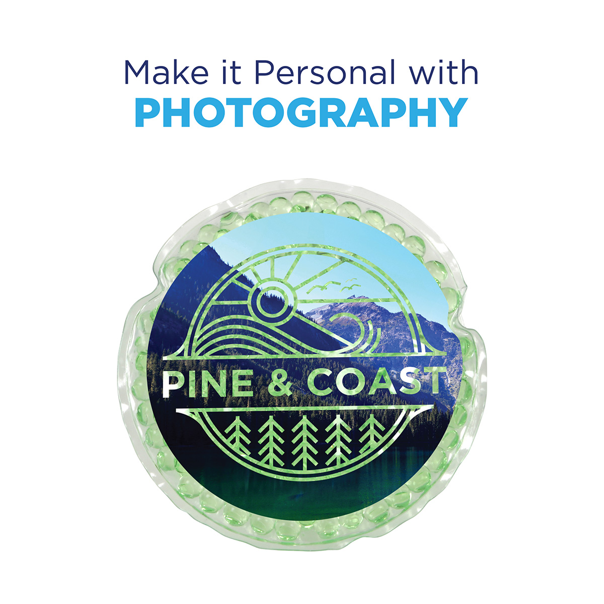 Full-Color Round Aqua Pearls™ Hot/Cold Pack 57