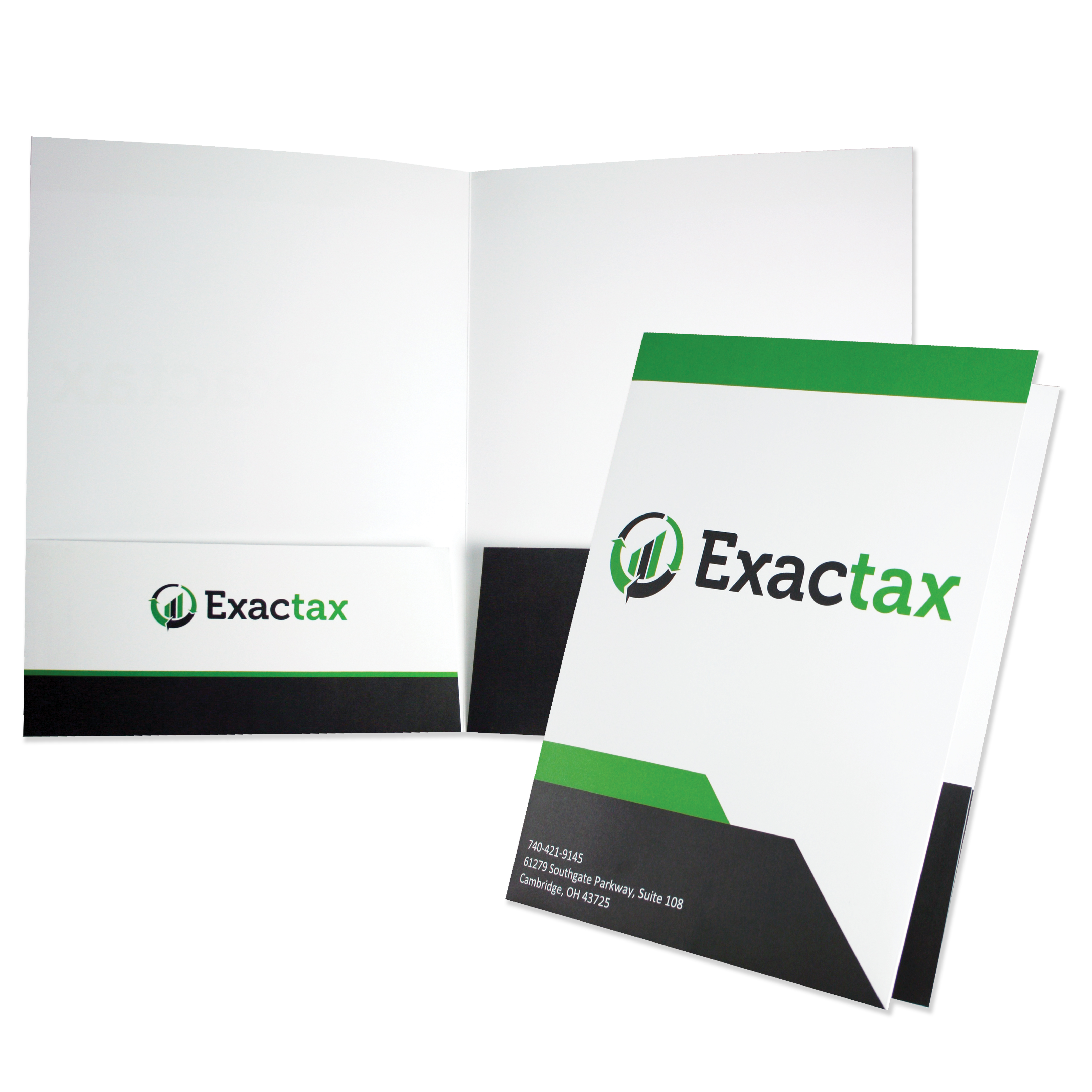 Quick Ship Pocket Folder Printed Two PMS Colors 22